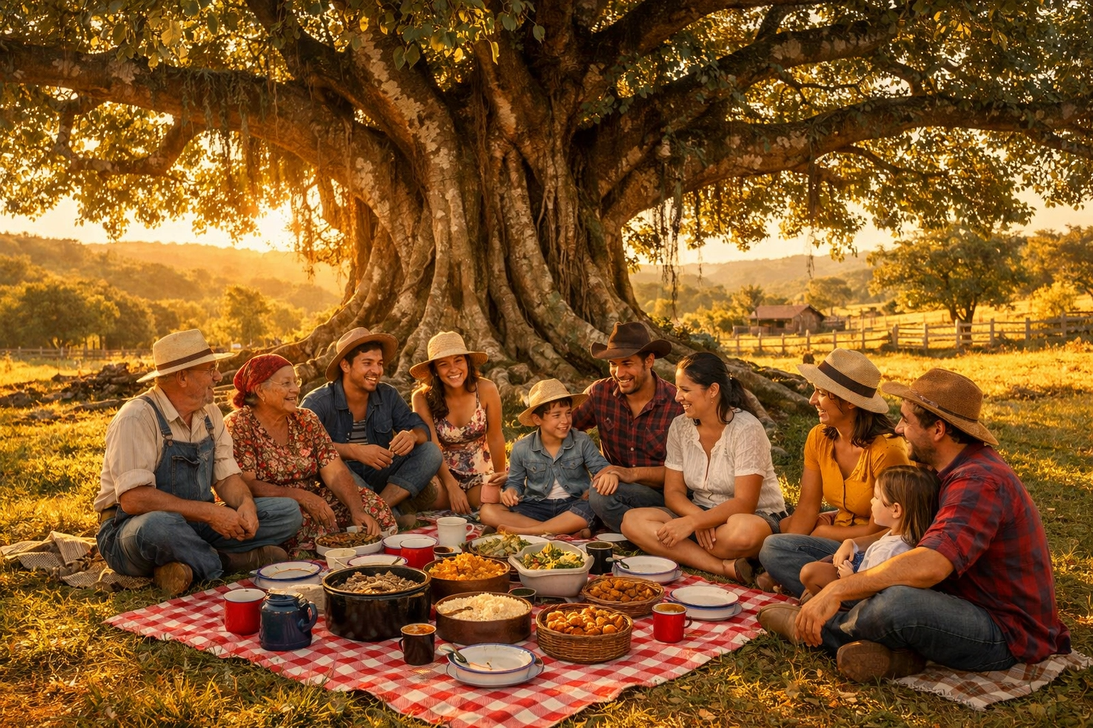 O Almoço Debaixo da Gameleira: Sabor de União e Tradição na Fazenda Quiron